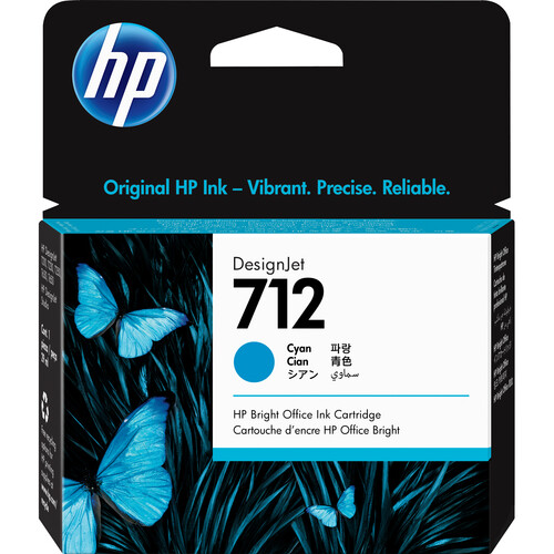 HP 712 Cyan Ink Cartridge (29 ml)
