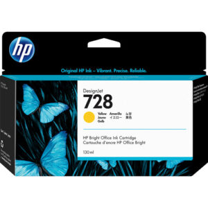 HP 728 130-ml Yellow DesignJet Ink Cartridge