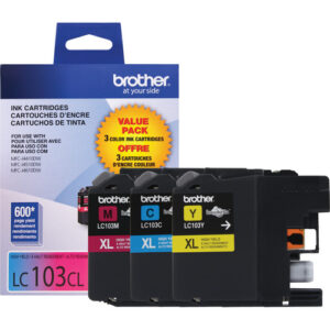 Brother - LC103   Cyan, Magenta ,Yellow - High Yield - 3Pack